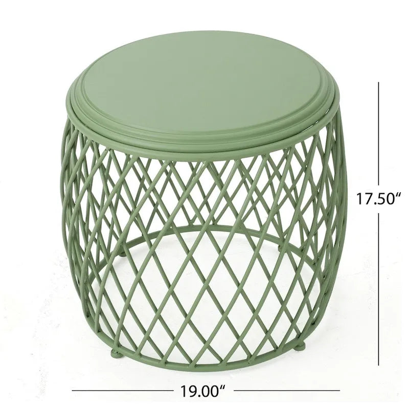 Bryony 19-inch Round Lattice Side Table by Christopher Knight Home