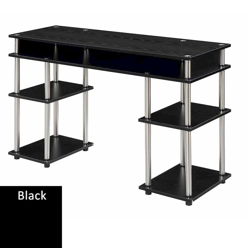 Convenience Concepts Designs2Go No Tools Student Desk with Shelves