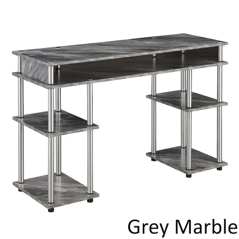 Convenience Concepts Designs2Go No Tools Student Desk with Shelves