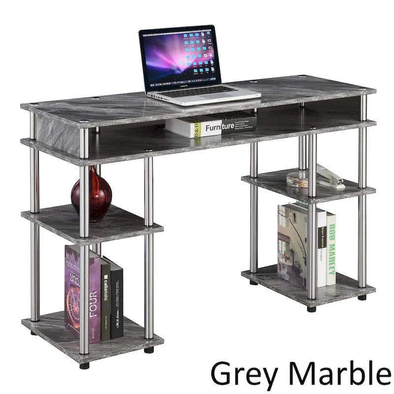 Convenience Concepts Designs2Go No Tools Student Desk with Shelves
