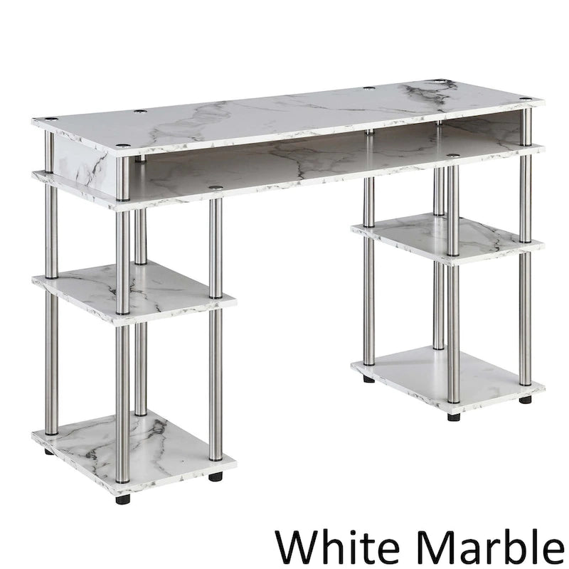 Convenience Concepts Designs2Go No Tools Student Desk with Shelves