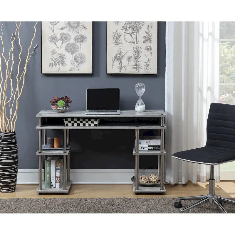 Convenience Concepts Designs2Go No Tools Student Desk with Shelves