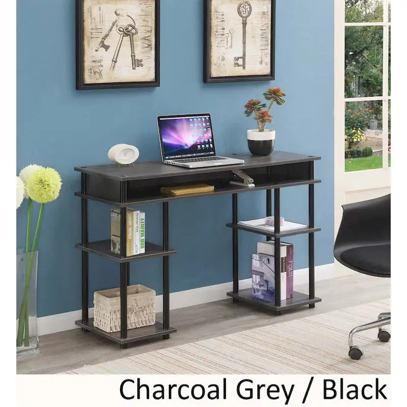 Convenience Concepts Designs2Go No Tools Student Desk with Shelves