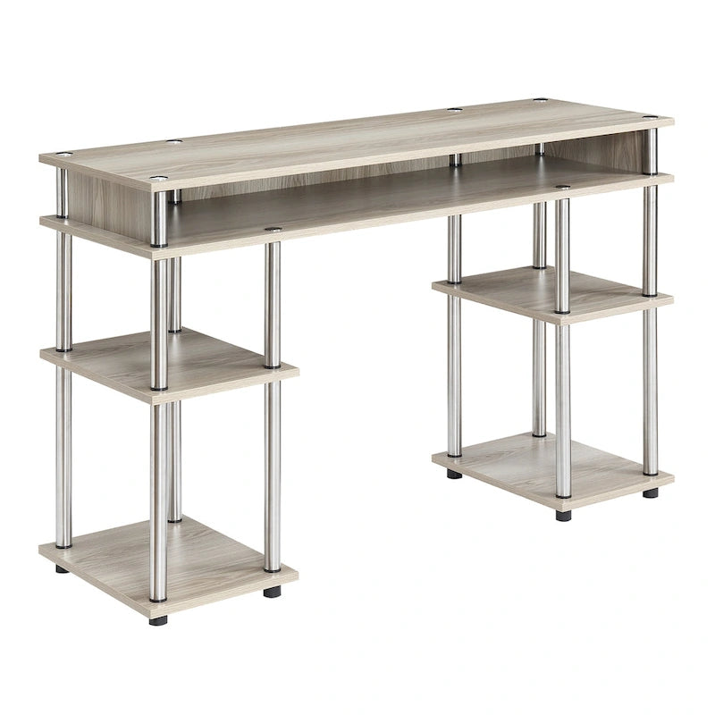 Convenience Concepts Designs2Go No Tools Student Desk with Shelves