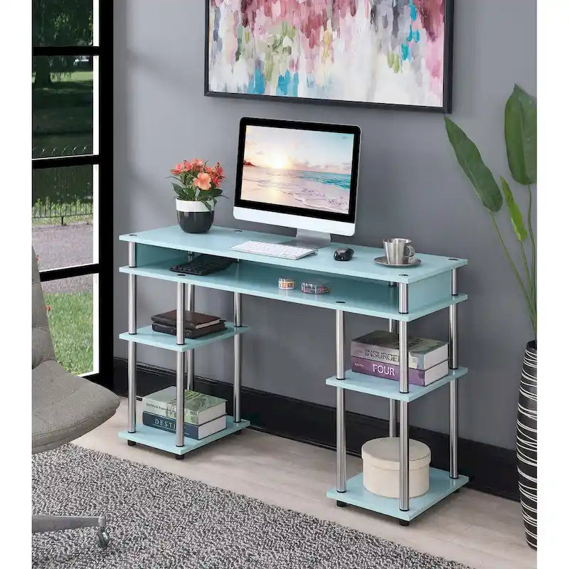 Convenience Concepts Designs2Go No Tools Student Desk with Shelves