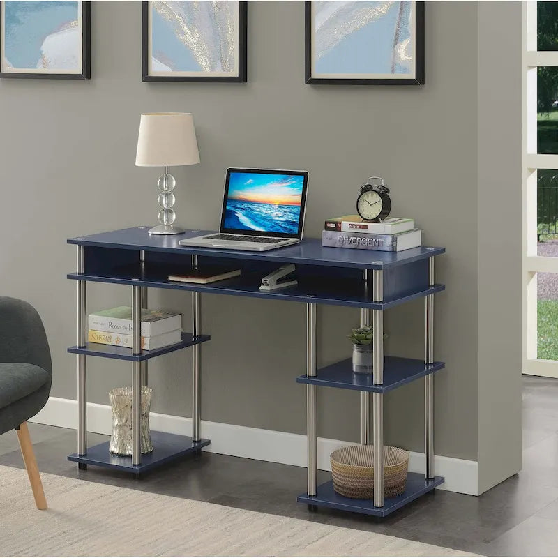 Convenience Concepts Designs2Go No Tools Student Desk with Shelves