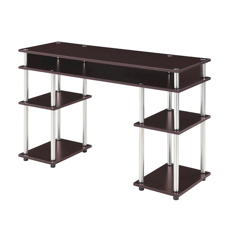Convenience Concepts Designs2Go No Tools Student Desk with Shelves