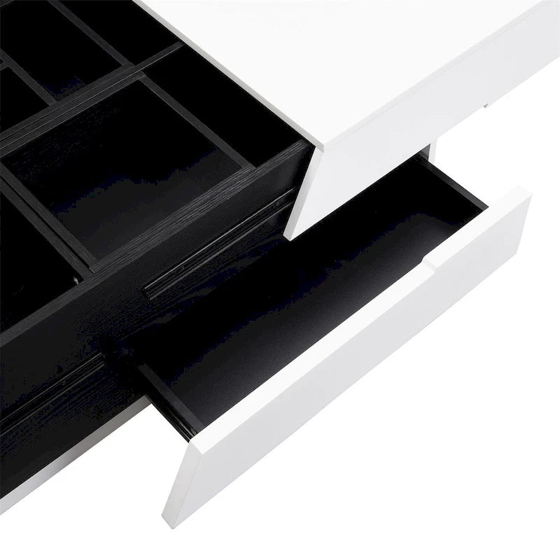 Merax Modern Extendable Sliding Top Coffee Table