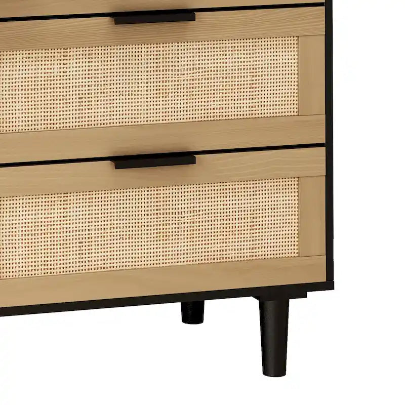 6 drawers Rattan dresser Rattan Drawer,