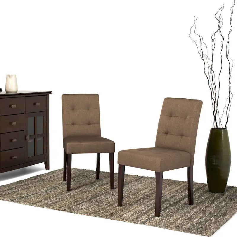 WYNDENHALL Jefferson Contemporary Parson Dining Chair (Set of 2) - 18.9w x 23d x 35.8h