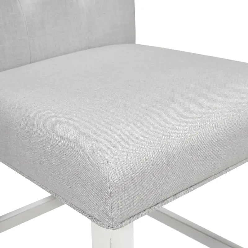 Tia Modern Tufted Grey Counter Chairs (Set of 2) by Furniture of America