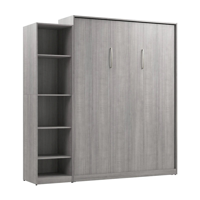 Claremont Queen Murphy Bed with Closet Organizer (85W) by Bestar