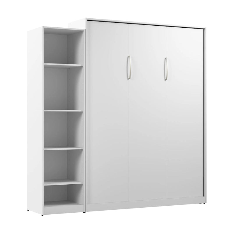 Claremont Queen Murphy Bed with Closet Organizer (85W) by Bestar