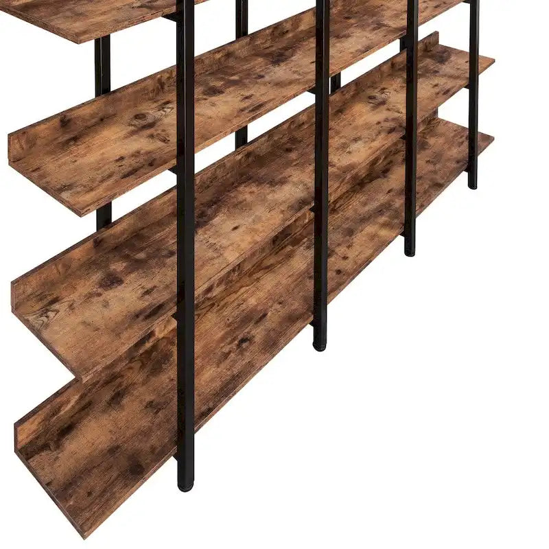 5 Tier Bookcase Home Office Open Bookshelf