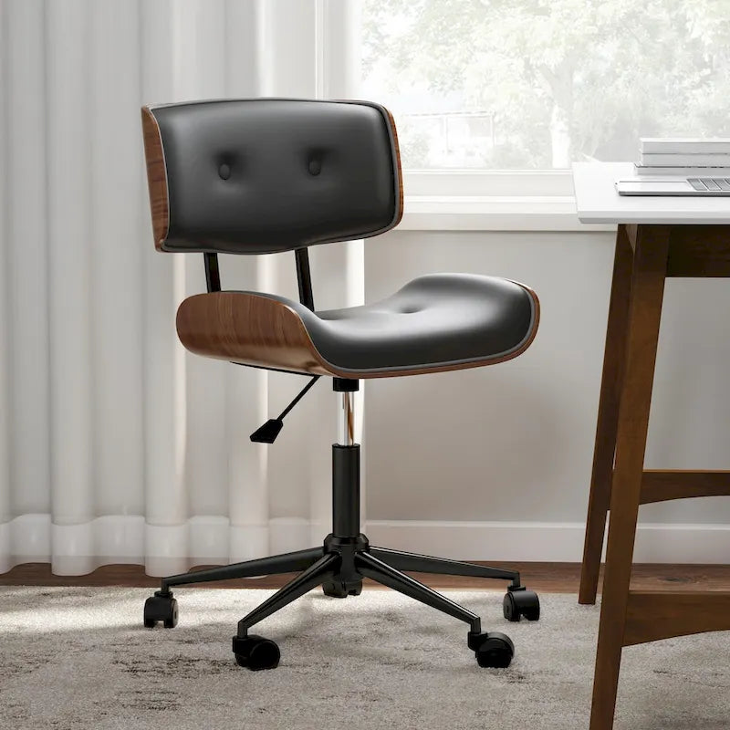 Carson Carrington Leksand Simple Mid-century Modern Office Chair