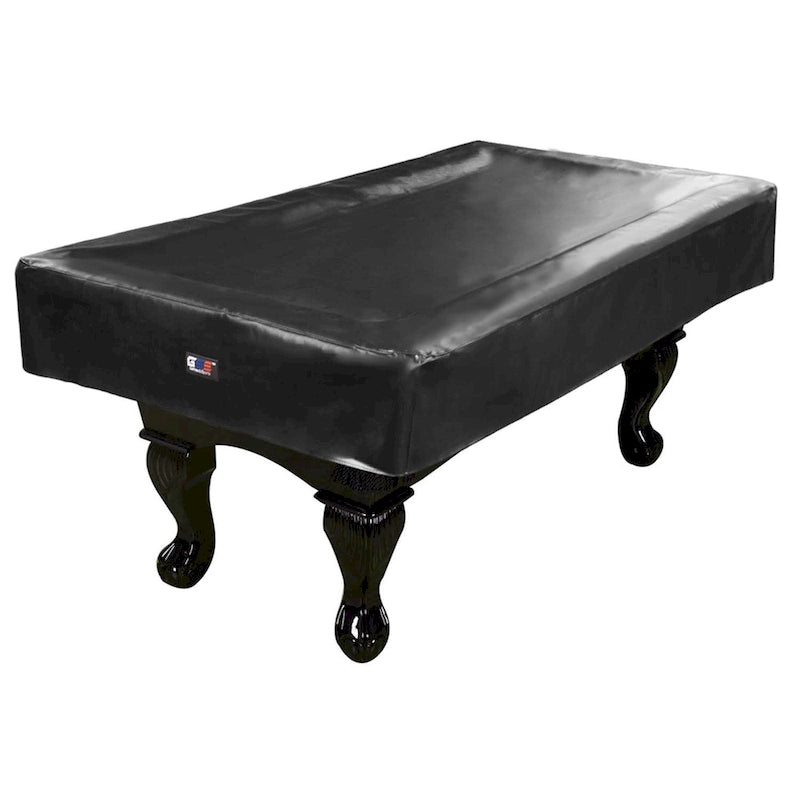 GSE 7ft/8ft/9ft Heavy Duty PU Leatherette Billiard Pool Table Cover - Black