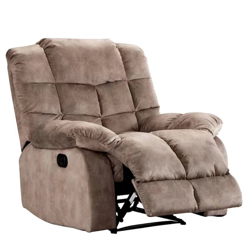 Manual Ergonomic Overstuffed Recliner Chair