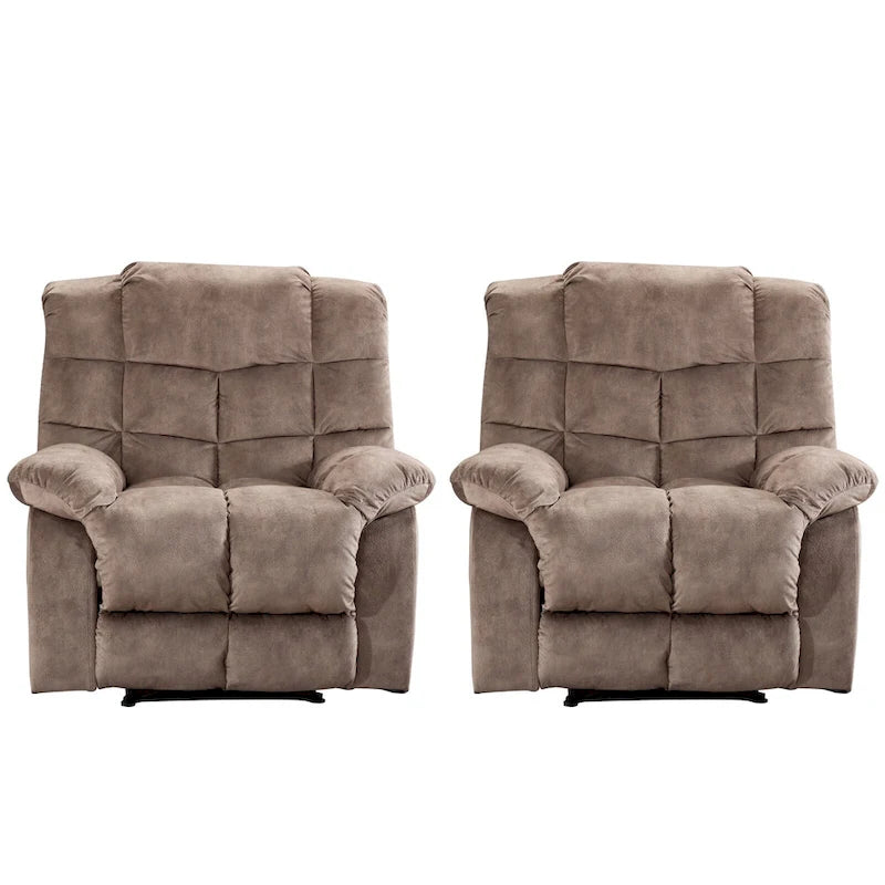 Manual Ergonomic Overstuffed Recliner Chair