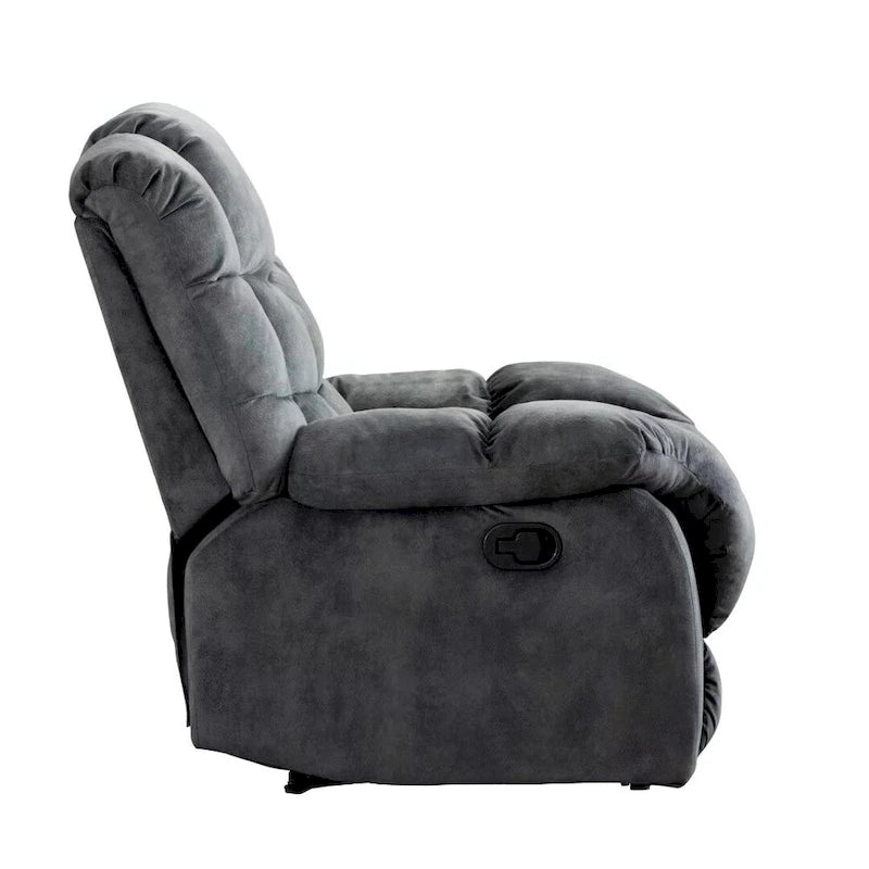 Manual Ergonomic Overstuffed Recliner Chair