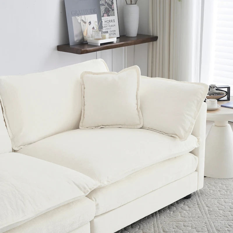 2 Seater Loveseat and Chair Set, 2 Piece Sofa & Chair Set, Loveseat and Accent Chair , 2-Piece Upholstered Chenille Sofa Living