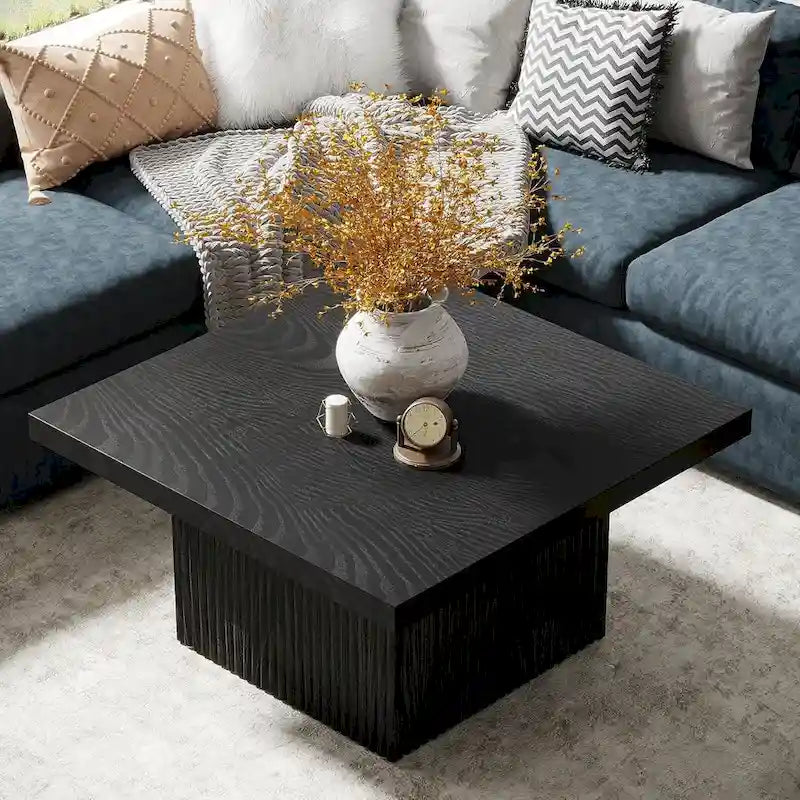 Vintage Square Coffee Table, Center Table for Living Room Cocktail Table