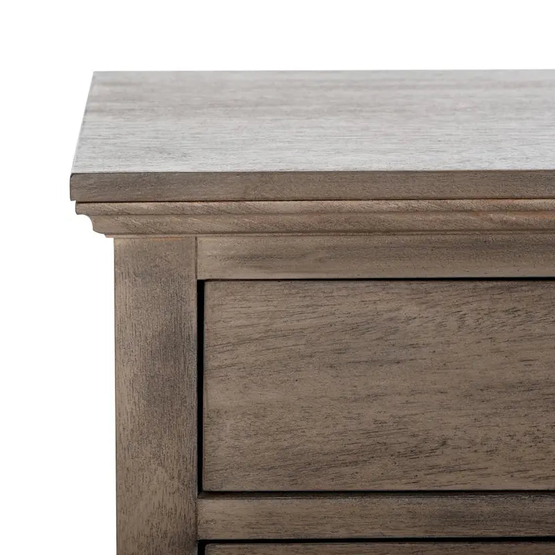 SAFAVIEH Couture Firyal 3-Drawer Wood Nightstand