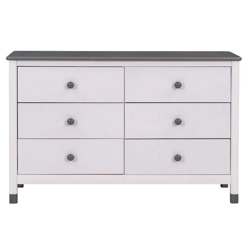 3-Piece Twin Size Bedroom Set: House Bed with Storage Headboard, Wooden Nightstand, and Storage Dresser, Gray
