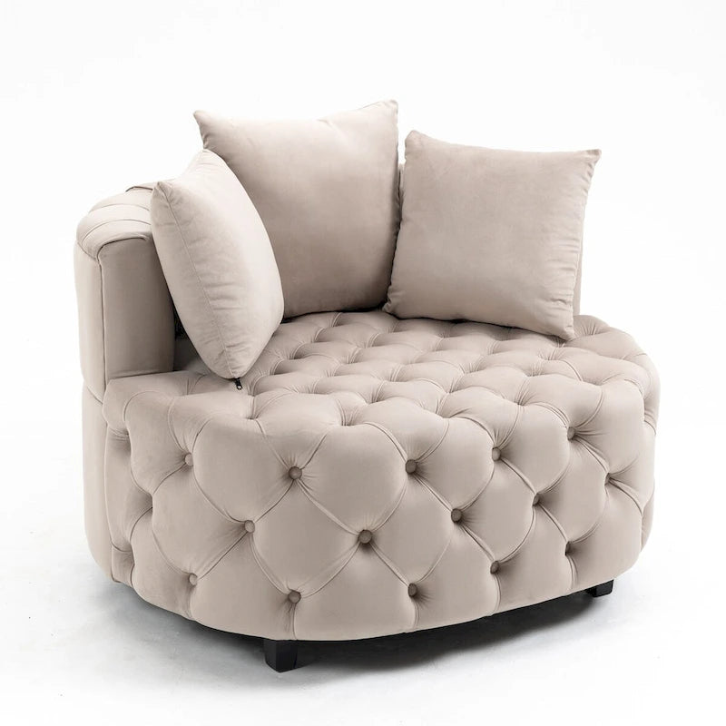 Accent Chair / Classical Barrel Chair for living room / Modern Leisure Chair