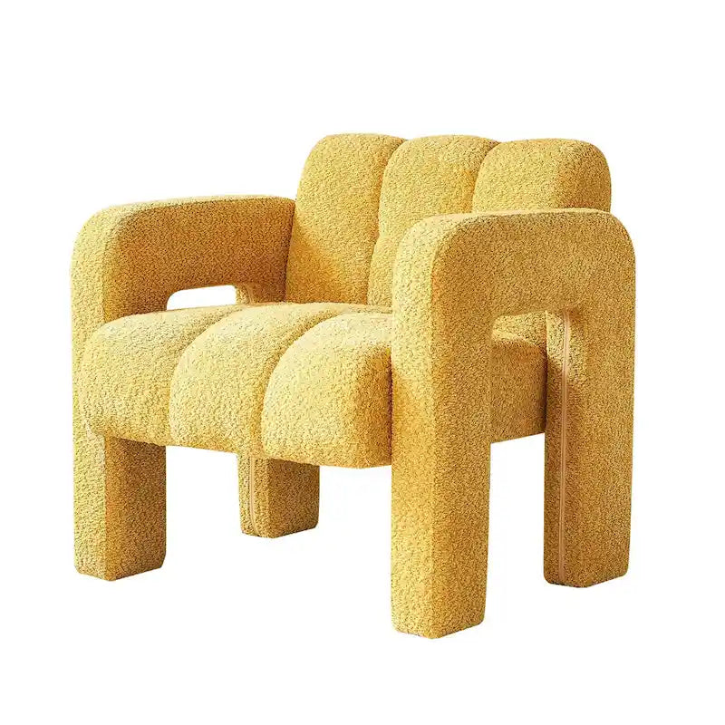 31.10 Wide Boucle Upholstered Accent Chair