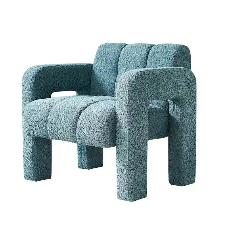 31.10 Wide Boucle Upholstered Accent Chair