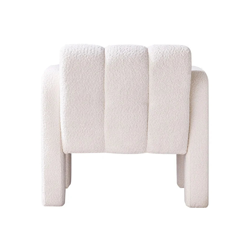 31.10 Wide Boucle Upholstered Accent Chair
