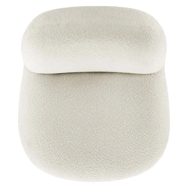 Kindred Boucle Upholstered Swivel Chair with Matte Black Base