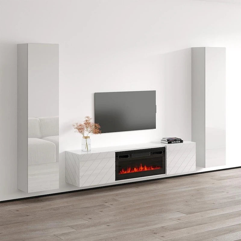 Luxe BL-EF Floating Fireplace Entertainment Center
