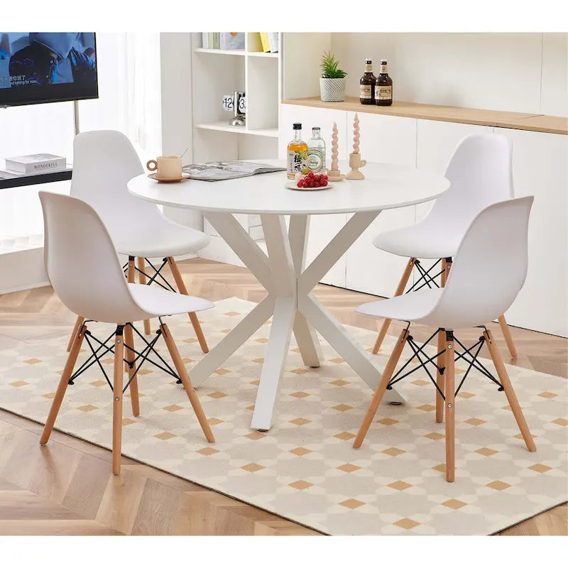 Mid-century 5pieces Kitchen dining table set for 4-6 people