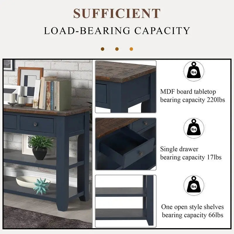 Modern Solid Wood Sofa Table