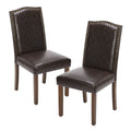Modern Upholstered Dining Chairs, Set of 2