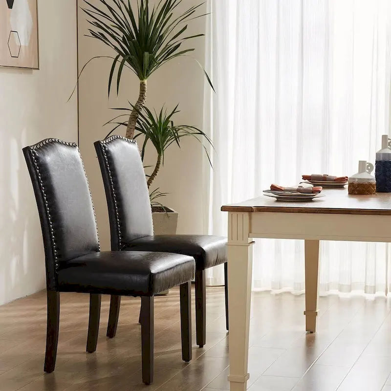 Modern Upholstered Dining Chairs, Set of 2