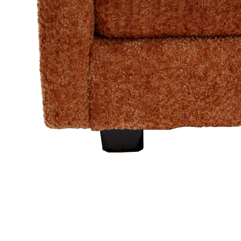 Chenille Fabric L-Shape Comfy Oversized three-seat Modular Sectional Sofa