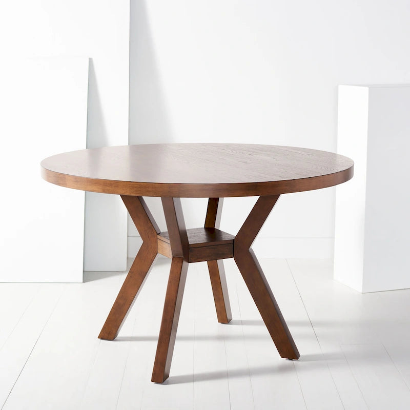 SAFAVIEH Couture Orestilla Round Wood Dining Table - 48Wx48Dx30H