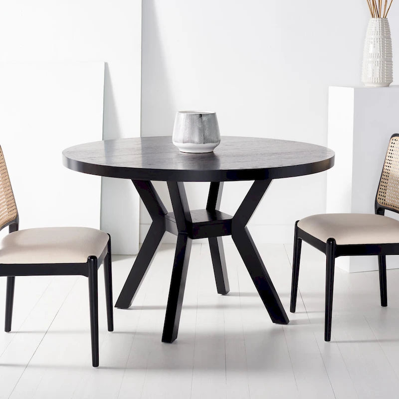 SAFAVIEH Couture Orestilla Round Wood Dining Table - 48Wx48Dx30H