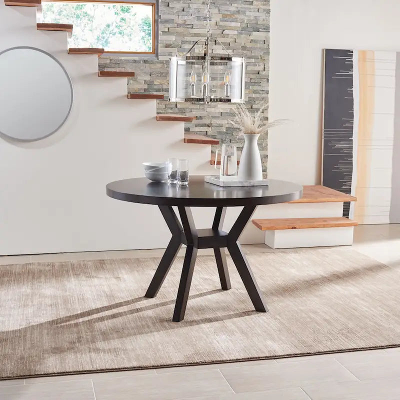 SAFAVIEH Couture Orestilla Round Wood Dining Table - 48Wx48Dx30H