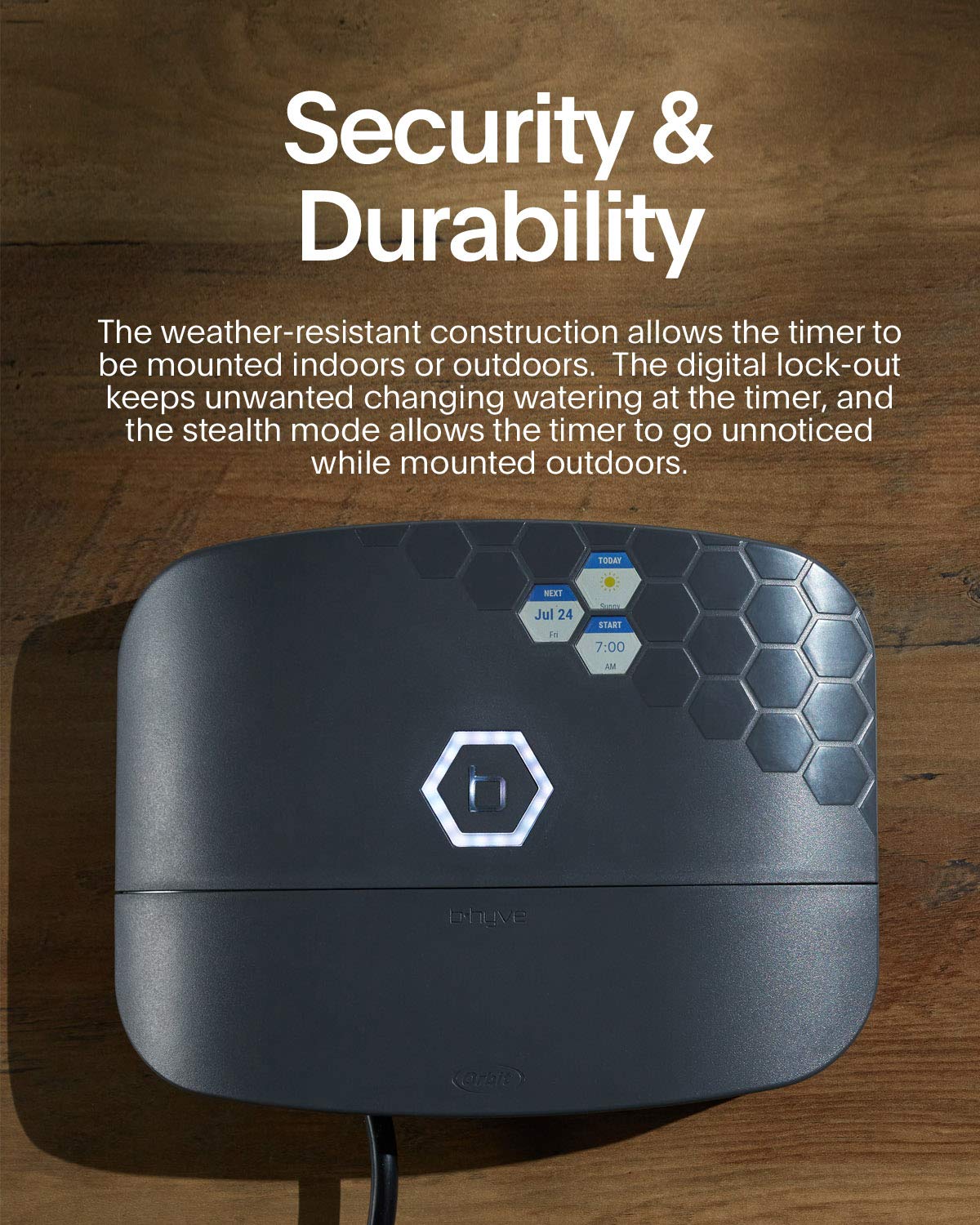 Orbit 57985 B-hyve XR Smart 8-Zone Indoor/Outdoor Sprinkler Controller, Compatible with Alexa Charcoal Gray