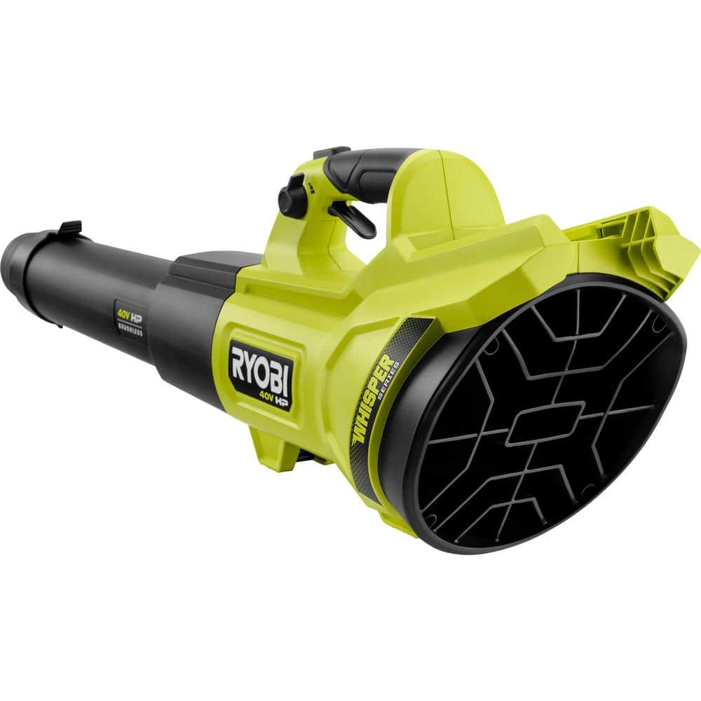 40V HP Brushless Whisper Series 155 MPH 600 CFM Cordless Battery Leaf Blower with 4.0 Ah Battery and Charger RY404130