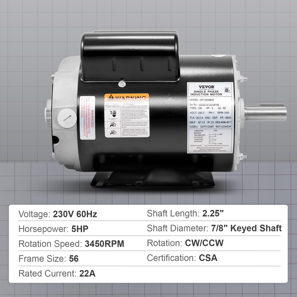 VEVOR Air Compressor Motors