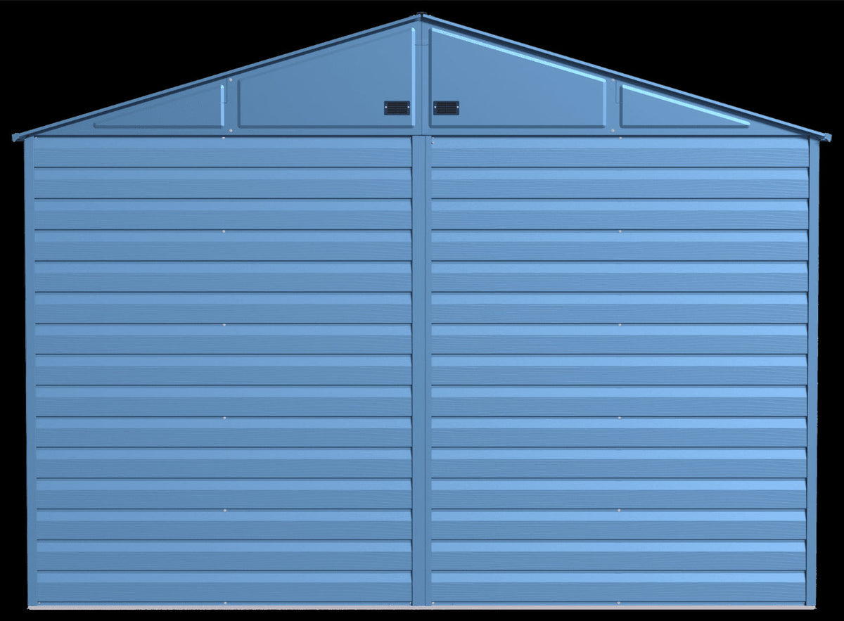 Arrow Select Steel Storage Shed, 10x14, Blue Grey