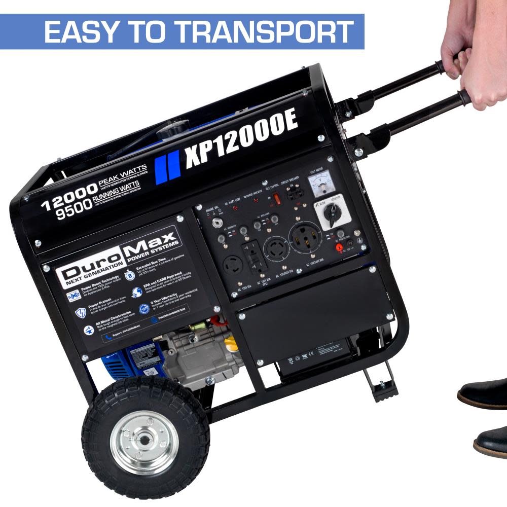 12000-Watt Gas Powered Portable Generator