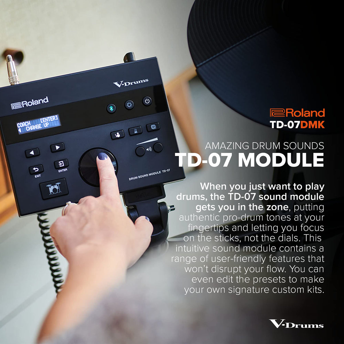 Roland TD 07DMK Electronic Double Ply playability