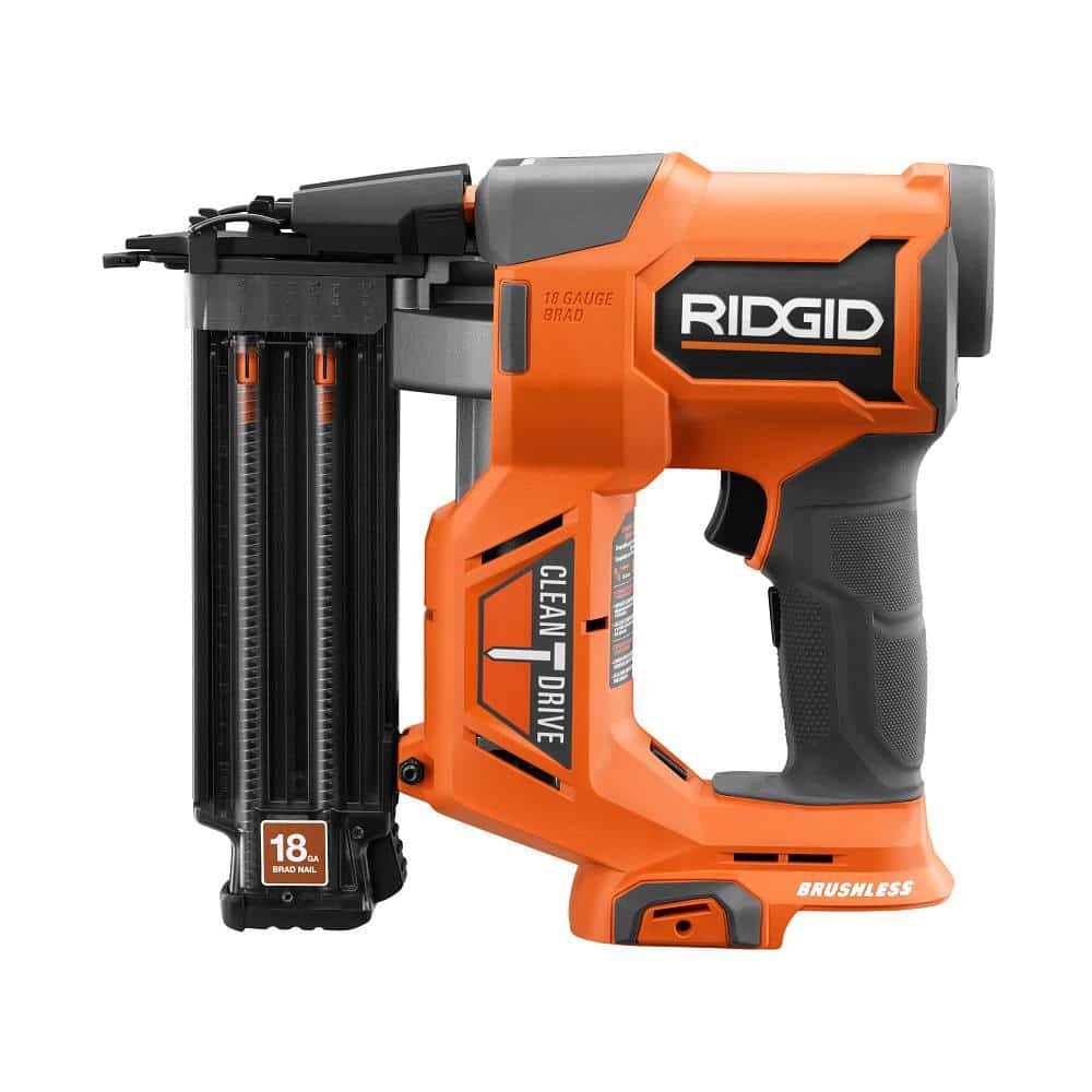 18V Brushless Cordless 18-Gauge 2-1/8 in. Brad Nailer with (2) 4.0 Ah Batteries, Charger, and Bag R09891B-AC93044SBN