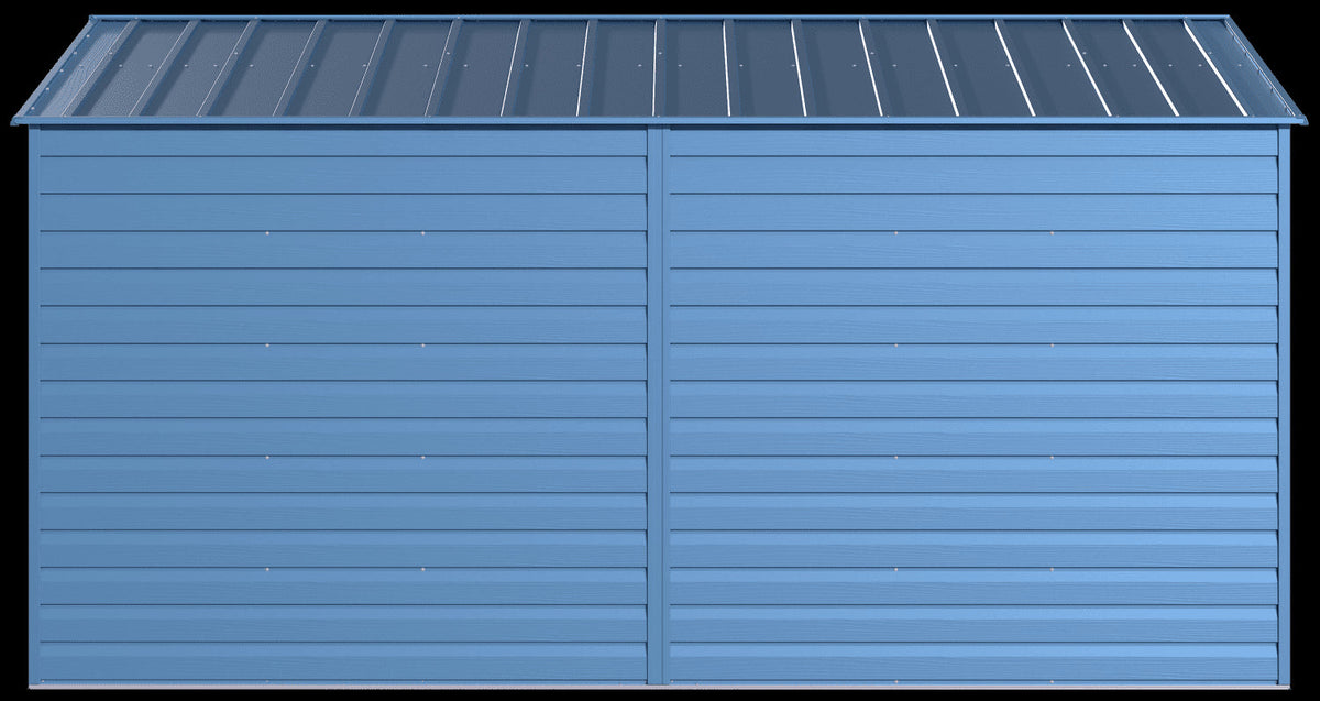 Arrow Select Steel Storage Shed, 10x14, Blue Grey